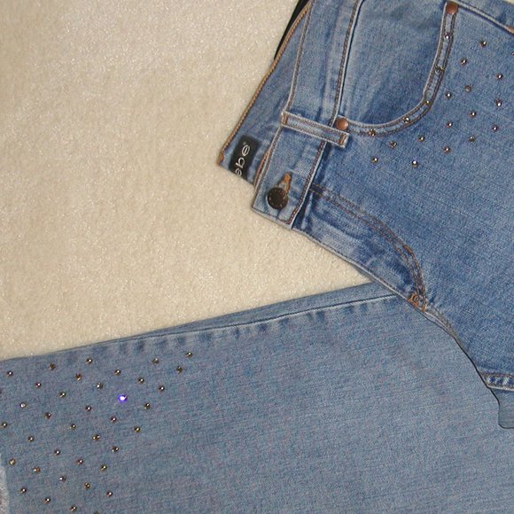 BB 2500 BeBe (S 6 Long) Distress Spandex   Denim (Boot Leg) - Picture 14 of 16